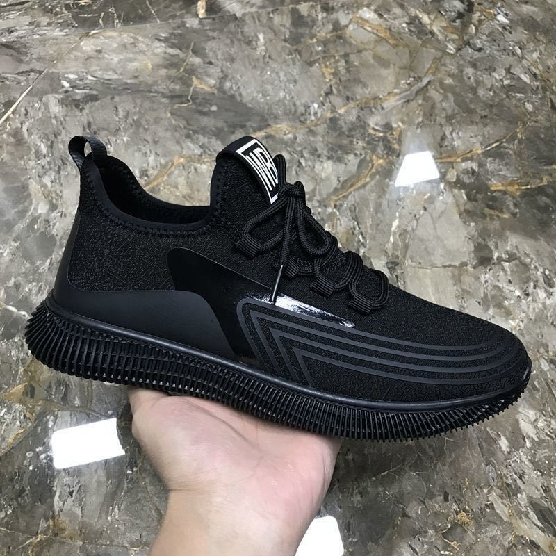 New Spring, Summer And Autumn Korean Version Boys' Low-top Soft Bottom Trendy Sneakers Mesh Front Lace-up Men's Casual Shoes