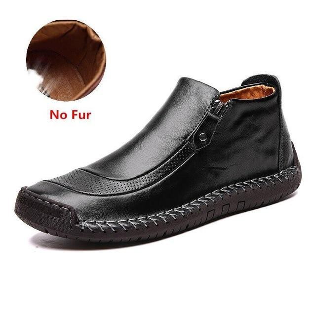 Men's leather shoes British style casual shoes