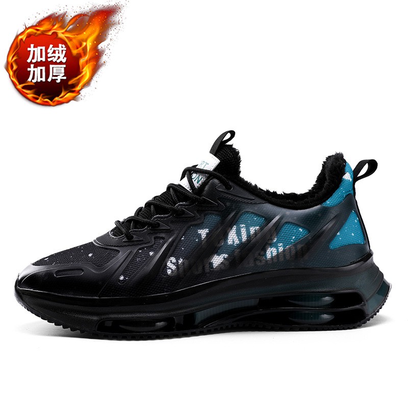 Sports And Leisure Running Lightweight Shock-absorbing Air Cushion Men's Models Plus Velvet Thickened Shoes