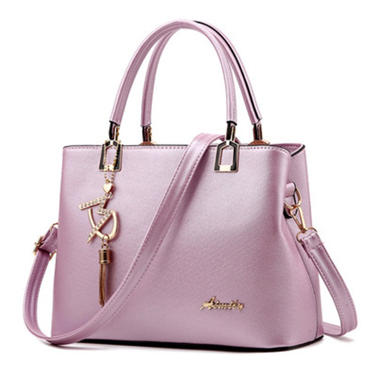 Contrasting Color Bag Female 2021 New Trendy Fashion One-shoulder Large-capacity Handbag Casual PU Leather Handbags On Behalf Of
