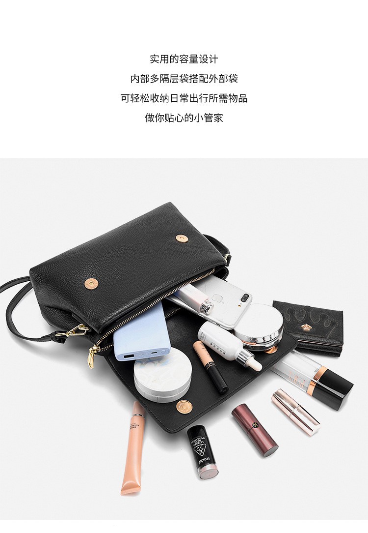 2022 Autumn New Fashion Hand-held Shoulder Bag Leather Women's Bag First Layer Cowhide Luxury Business Super Popular