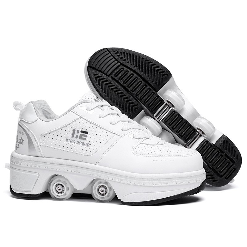 Shoes Withwheels Parent-child Runaway Shoes Boys And Children Deformed Skating Sneakers Female Roller Skating Luminous Shoes