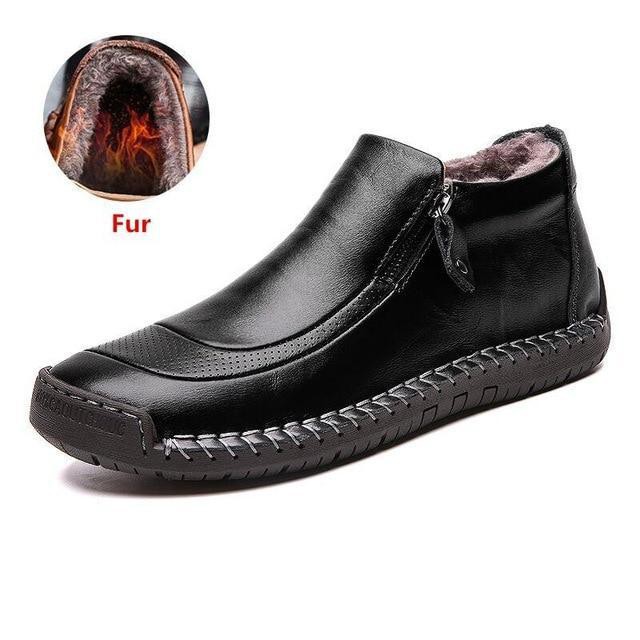 Men's leather shoes British style casual shoes