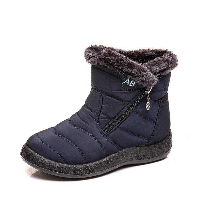 Winter New Warm Ladies Snow Boots Side Zipper Lightweight Cotton Boots Mother Shoes Women's Shoes
