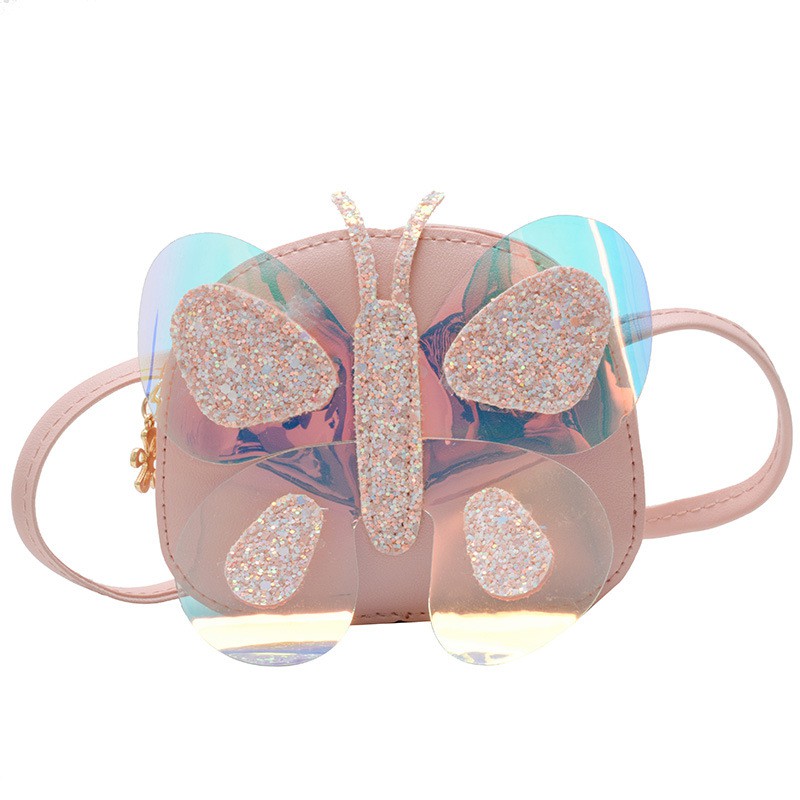 Children's Bags New Children's Crossbody Bag Children's Coin Purse Cute Butterfly Shoulder Bag OU Personality Foreign Style Women's Bag