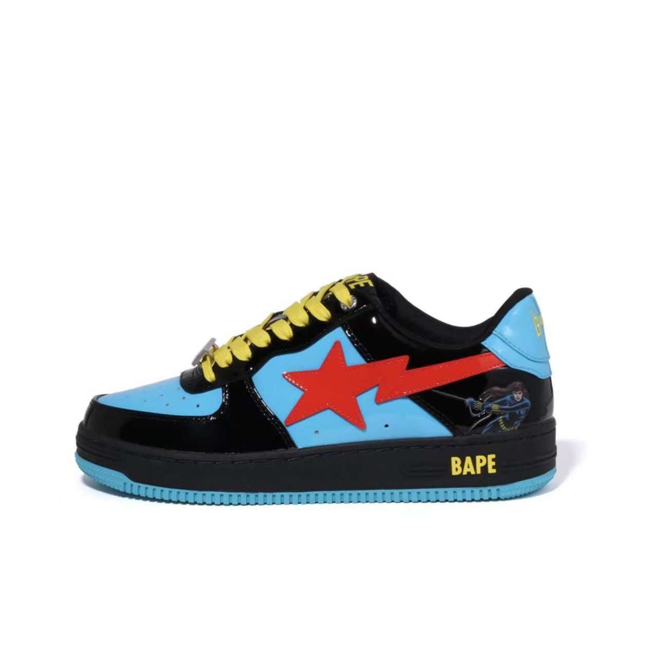 BAPESTA DUNK Marvel Joint Street Trend Couple Vibe Low Top Casual Sneakers Board Shoes