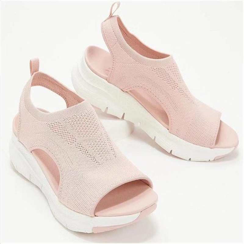 Head Casual Sleeve Fashion Sandals Low-heeled Women's Shoes Origin Supply Large Size Sports And Leisure Shoes