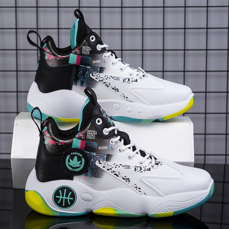 Spring And Autumn High Top Shoes Youth Basketball Shoes