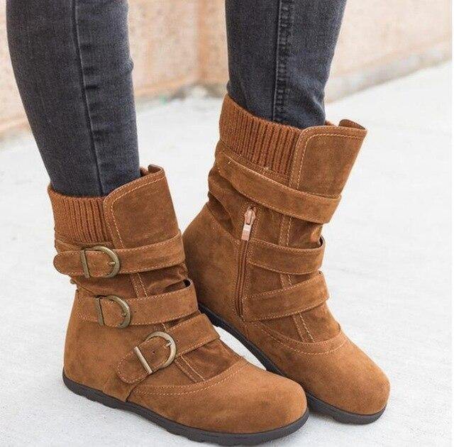 New style cotton shoes European and American plus size casual cotton boots