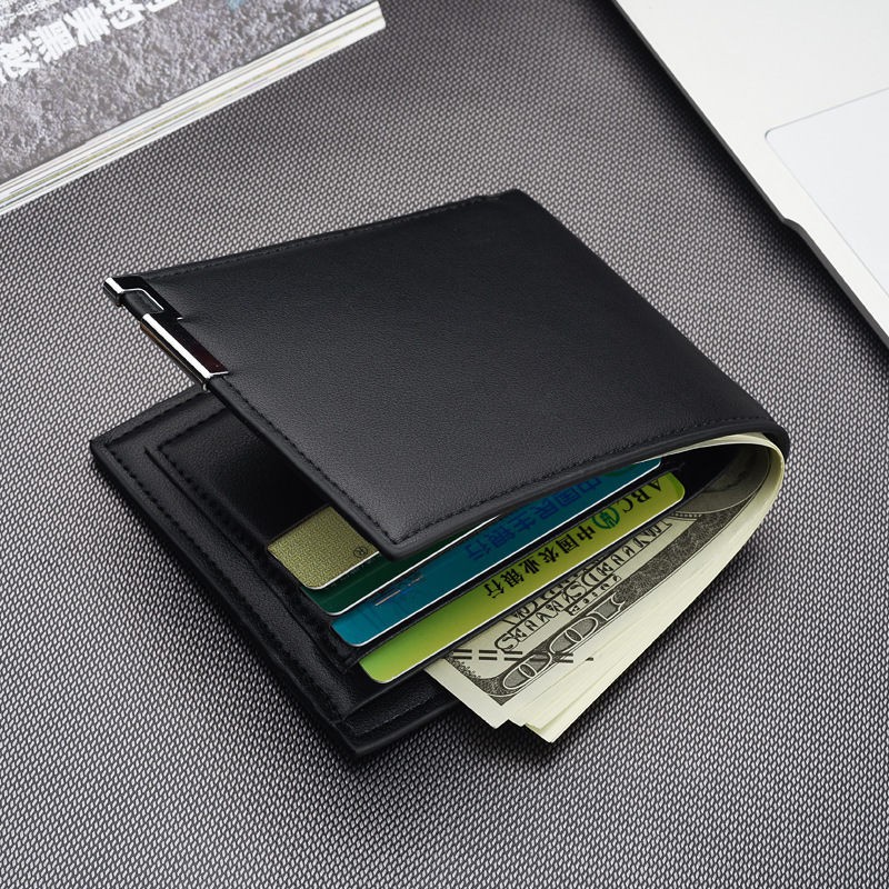 Wholesale men's wallets men's business Money Wallet Business Card Case