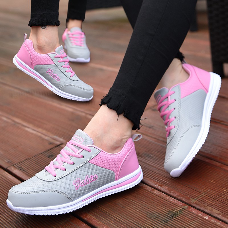 Autumn middle-aged mother shoes women's shoes soft sole sports shoes breathable mesh casual shoes