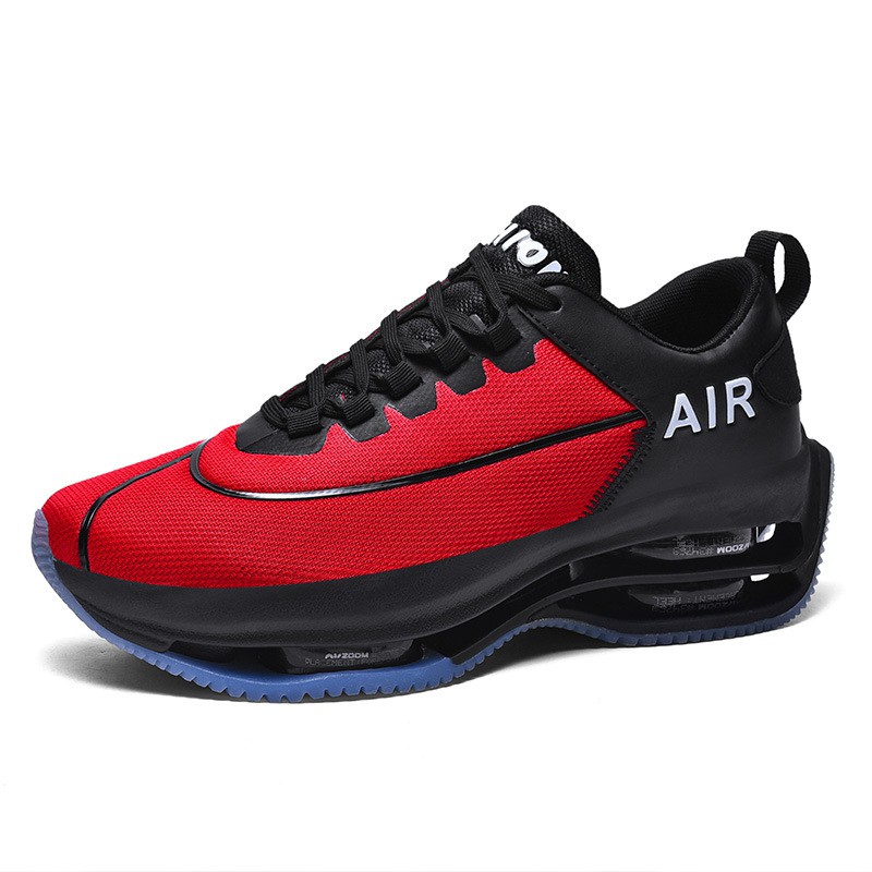 Cross-border Large Size Cross-border Sports And Leisure Double Air Cushion Men's Shoes Trendy Men's Casual Running Shoes Trendy Shoes Breathable Shoes