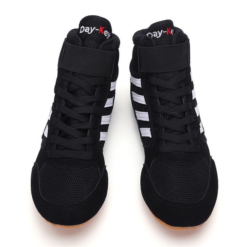 Wrestling Shoes Boxing Shoes Indoor Training Fighting Competition Shoes Rubber Fitness Fighting Shoes Squat Deadlift Shoes