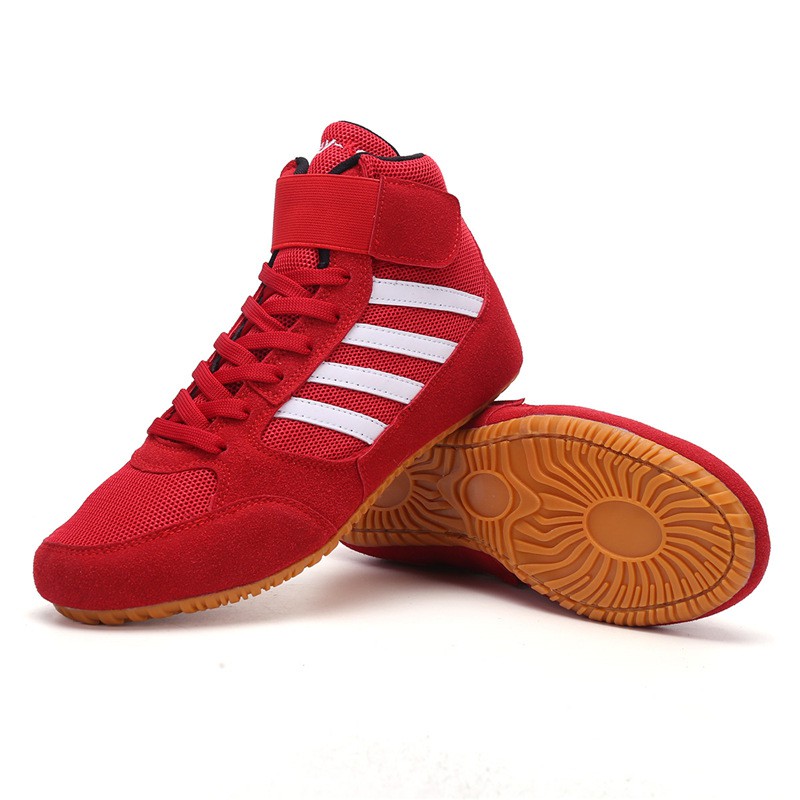 Wrestling Shoes Boxing Shoes Indoor Training Fighting Competition Shoes Rubber Fitness Fighting Shoes Squat Deadlift Shoes