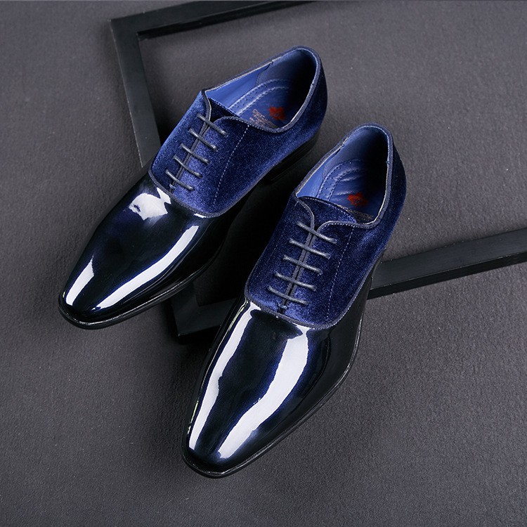 Men's Formal Wear Business Leather Shoes Lightweight High-end Trendy Men's Single Shoes Low-top British Pointed Toe Spot Wedding Groom Shoes