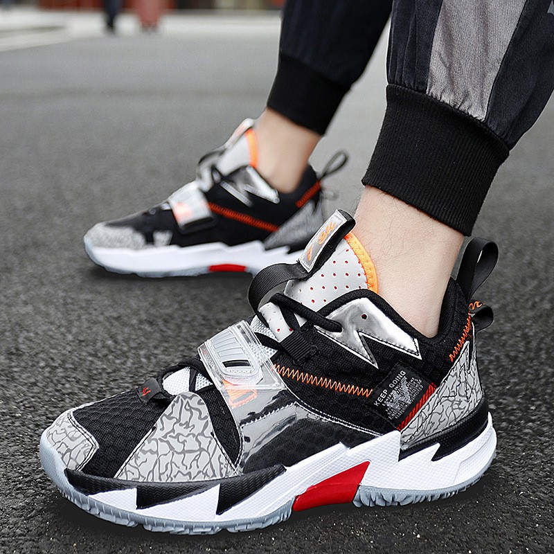 Plus Size Men's Shoes High-top Couple Running Shoes Men's Casual Sports Shoes Female Students Basketball Shoes