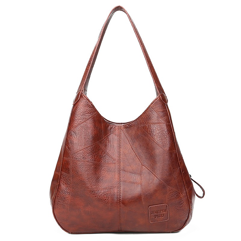 New Trendy Soft Leather Shoulder Bag Large Capacity Versatile Fashion Messenger Bag Ladies Handbag
