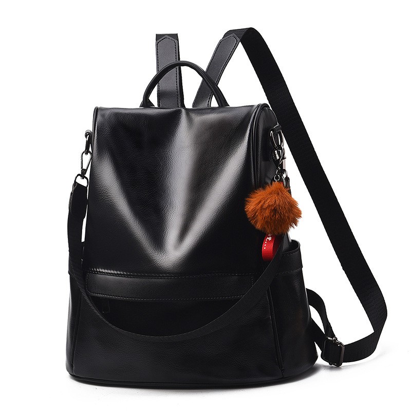 Women's Bag 2022 Korean Version Of The New Fashion Soft Leather Large-capacity Backpack Street Casual Backpack