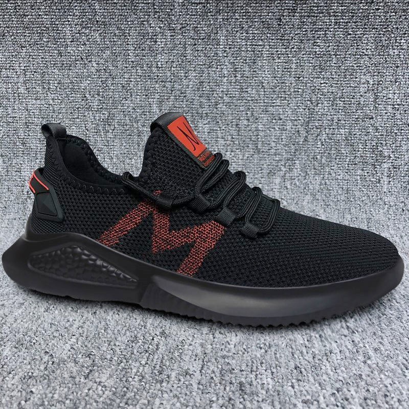 2021 Fall New Men's Shoes Breathable Fly Woven Casual Sports Shoes Men's Shoes Korean Net Shoes