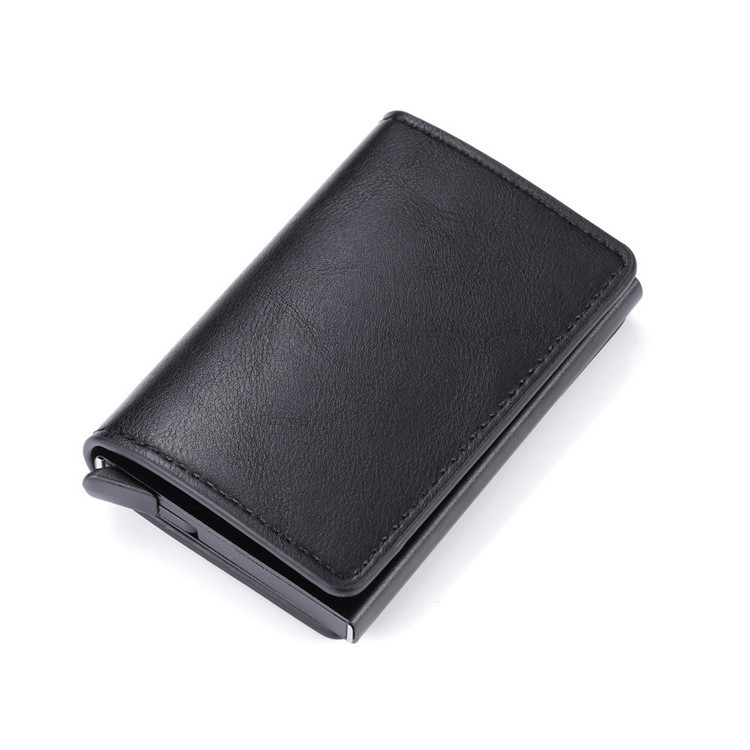 Spot Automatic Pop-up Aluminum Alloy Credit Card Bag Wallet RFID Anti-theft Card Box Business Anti-magnetic Credit Card Box