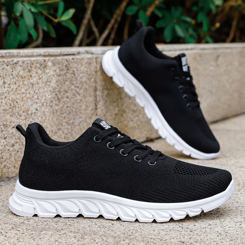 Sports Shoes Men's 2022 Spring New Running Shoes Breathable Korean Version Of The Trend Casual Shoes Fashion Lace-up Shoes Men