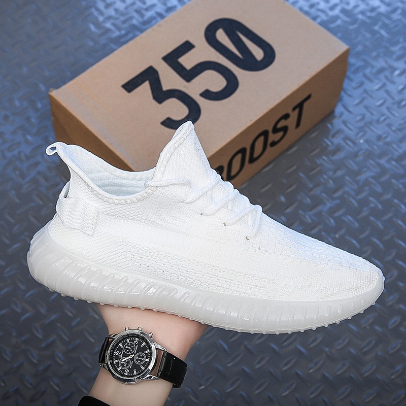 2022 Breathable Flying Woven Coconut Shoes 350V2 Men's And Women's Same Style Couple Shoes Quality Men's Shoes Cover Top Women's Sports Shoes