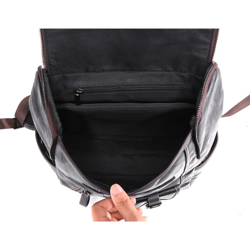 Men's Backpack Korean Fashion Retro College Style High School College Student Bag Leisure Sports Backpack Computer Bag