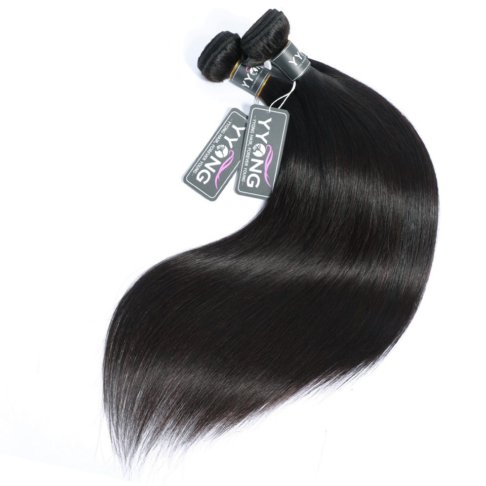 Air bangs hairstyle realistic wig set Black 24inch
