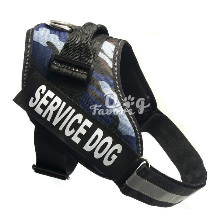 Dog chest strap Dark blue camouflage XXL