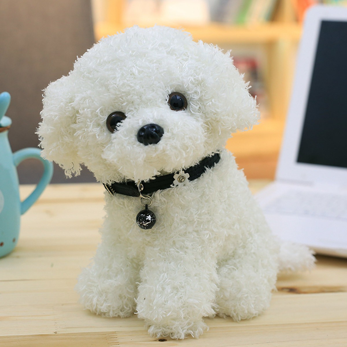 Puppy doll White black 22cm