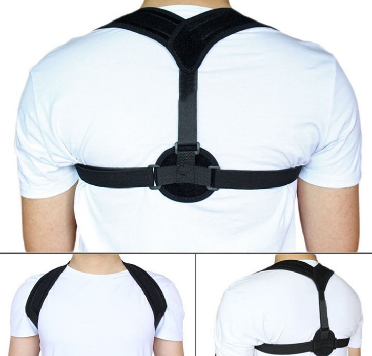 Humpback Correction Belt Breathable Back Posture Correction Belt Black S