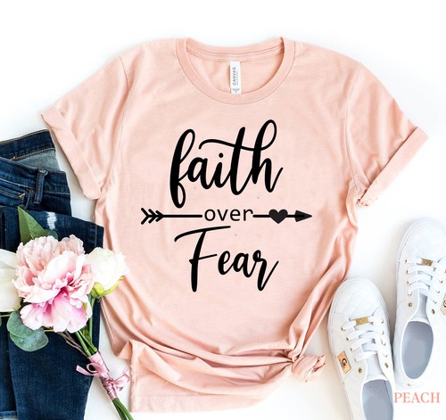 Faith Over Fear T-shirt S BLACK