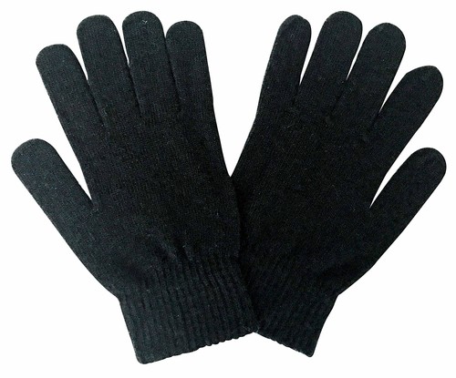 Mens Knitted Thermal Wool Blend Magic Gloves