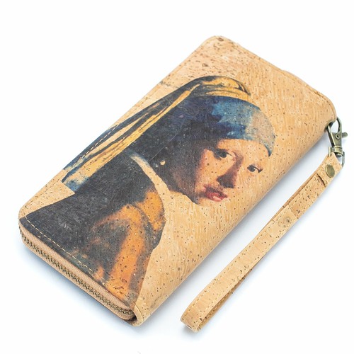 Classic Art Cork Zipper Wallet- BAG-2076-G