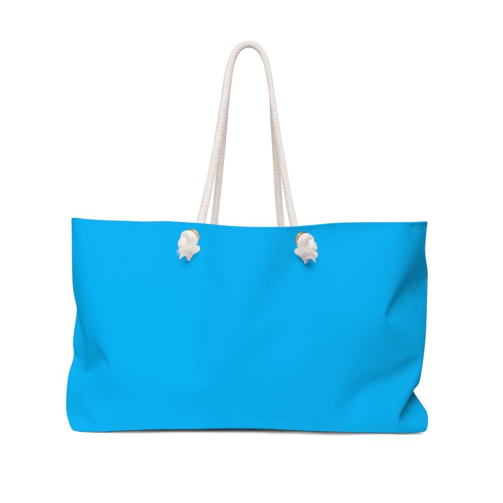 Uniquely You Weekender Tote Bag - Shopping Shoulder Bag / Vibrant Blue