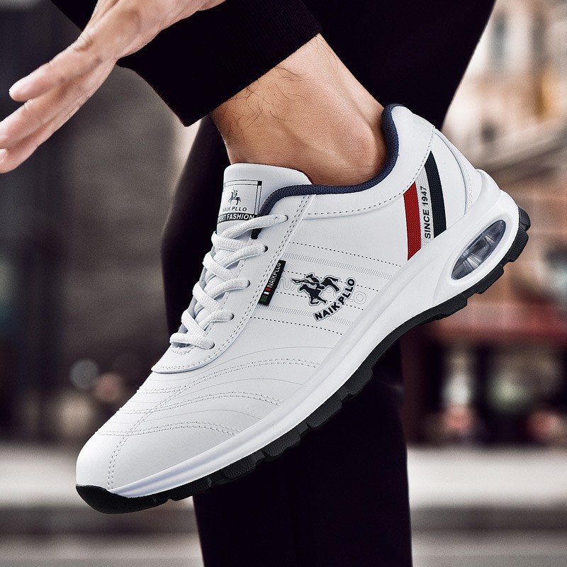 Men's Shoes Sports Shoes Men's Board Shoes Running Leisure Travel Small White Shoes Air Cushion